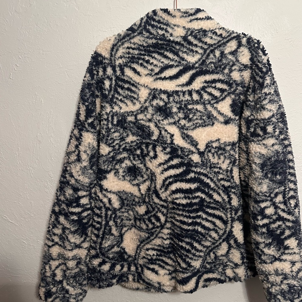 Damson Madder Ingrid Borg Bow Fleece Teddy Jacket - Picture 8 of 8